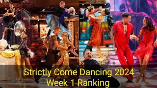 Strictly Come Dancing 2024  Week 1  All Performances Ranking [upl. by Ahsilrac]