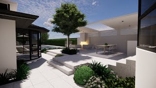 Landscape Design Flythrough  Dalkeith Renovation [upl. by Tri]