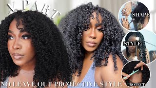 OMG Super Comfortable Fit V Part Wig Install  Protective Style  NO LEAVE OUT NEEDED  Junoda Hair [upl. by Naitsirhc]