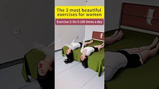 The 3 most beautiful exercises for womenshortsreducebellyfat bellyfatloss athome yoga [upl. by Haliehs233]