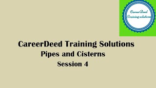 Pipes and Cisterns Session 4  pipes and cisterns  pipes and cisterns shortcuts [upl. by Lesirg581]