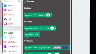 Microbit  Como acionar o servo motor [upl. by Sclater]