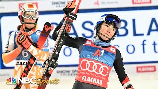 Mikaela Shiffrin edges slalom archrival Petra Vlhova for 94th career World Cup crown  NBC Sports [upl. by Aubarta]