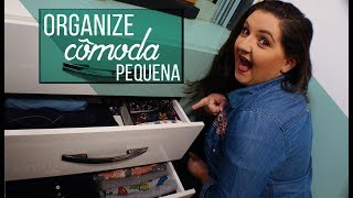 Como organizar cômoda pequena  Organização é vida [upl. by Nireil877]