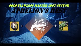 Solo Flawless Master Lost Sector  Aphelions Rest  Solar Hunter  Destiny 2 Season 23 [upl. by Ledua]