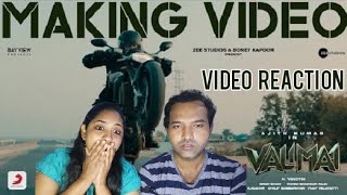 Valimai Making Video Reaction  Ajith Kumar  Yuvan  Vinoth  Boney Kapoor  Tamil Couple Reaction [upl. by Kcirded]