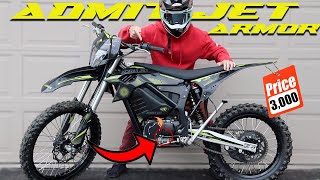 NEW CHEAP 85 MPH Electric Dirt Bike With GEARS  INSANE Admit Jet Armor [upl. by Yenreit]