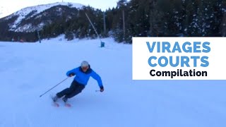 Ski  Virages courts compilation en Espagne 🇪🇸 Station de ski  Masella Janv 2021 [upl. by Aedrahs]