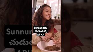 Allu Sneha Reddy and Arha making Sunnundalu alluarjun arha allusnehareddy [upl. by Hardigg]