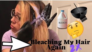 Bleaching My Hair For The 2nd Time [upl. by Cirala165]