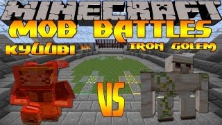 Minecraft Mob Battles  KyuubiOne Tail Naruto Vs Iron Golem  OreSpawn Mod Battle [upl. by Gotthelf211]