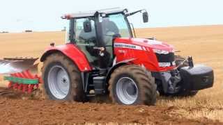 Massey Ferguson 7616 Ploughing [upl. by Eilrahc]