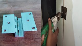 w Hinges लगाने का सबसे आसान तरीका How to fitting w Hinges on framing door [upl. by Eahsel]