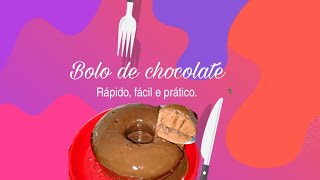 Como Fazer Um Bolo De Chocolate   Rápido Facíl e Prático [upl. by Welcher]