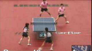 Niwa Koki Morizono Misaki vs Gao Ning Feng Tianwei 2009 WTTC [upl. by Innattirb]