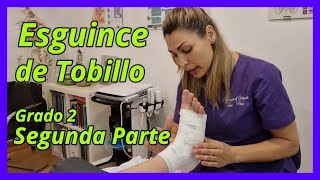 👉🏻Vendaje para esguince o torcedura de tobillo🔝CASO REAL fisioterapia [upl. by Bakeman]