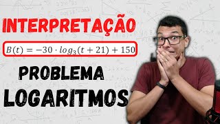 INTERPRETAÇÃO DE UM PROBLEMA COM LOGARITMO  CONSEGUE RESOLVER ESSA [upl. by Miran]