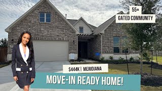 Move In Ready home in Manvel Texas Meridiana Community  Gated 55 Active Adults [upl. by Bigford]