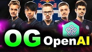 OG vs OpenAI FIVE  AI vs HUMANS  TI8 CHAMPIONS vs BOTS FINAL DOTA 2 [upl. by Helbonna]