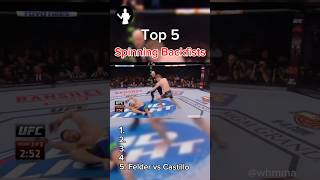 5 of the best spinning back fist KOs in MMA history ufc mma boxing wrestling [upl. by Noruq]