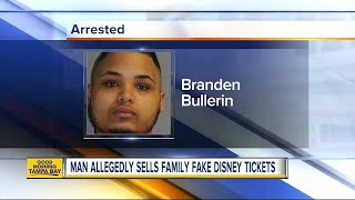 Florida man arrested for selling family fake Disney tickets [upl. by Peltier375]