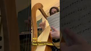 WIP learning the DS9 theme song on my small harp startrek [upl. by Gladdy]