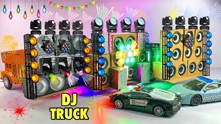 DIY Mini Wedding DJ Road Lights shaadi wala DJ  Creative DJ with Loading Truck Decoration DJ Lights [upl. by Lalib]