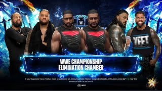 WWE 2K24  Bloodline Elimination Chamber Match  Gameplay [upl. by Kyne]