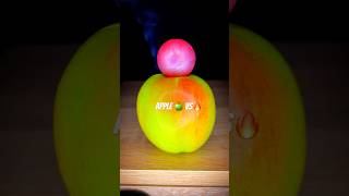 Apple vs 🔥experiment asmr fouryou рекомендации topshortsfoodapple applemusic [upl. by Dnomad]