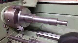 Come Fare Pezzo Di Precisione Con Il Tornio  Attrezzatura Meccanica  Machining A Big Part [upl. by Aroved390]