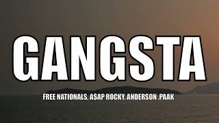 Free Nationals AAP Rocky Anderson Paak  Gangsta  Lyrics [upl. by Gnay543]