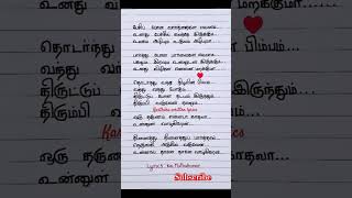 Ninaithu ninaithu paarthal song lyrics 7G rainbow colony sheryaghoshal yuvan sadsong shorts u1 [upl. by Varhol723]