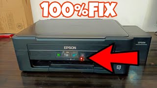 Epson L210L220L360L361L380 Printer Red light Blinking  Paper Jam Error [upl. by Aik]