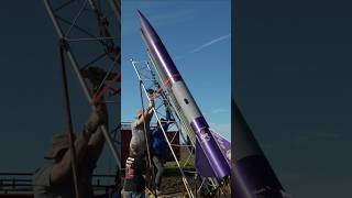 Our giant rockets highest flight yet Full video tomorrow diy rocketry [upl. by Airdnaid]