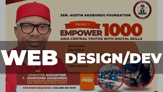 SEN AKOBUNDU EMPOWERS 1000 ABIA CENTRAL YOUTHS WITH DIGITAL SKILLS  DAY 6 WEB DESIGN [upl. by Eseilenna890]