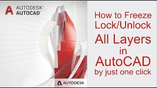 How to Freeze LockUnlock all Layers in AutoCAD by just one click [upl. by Ludwog]