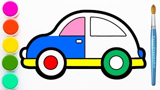 How to Draw a Car  Step by Step [upl. by Llerdna]