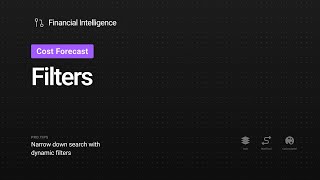 Cost Forecast Filters [upl. by Pepe]