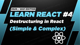 Learn React 4 Destructuring in React simple and complex examples [upl. by Catharine]