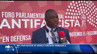 Namibian MPs join global antifascism forum in Venezuela  nbc [upl. by Follansbee]