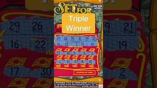 Triple WINNER setforlife newyorklottery scratchofftickets shorts money profit scratchers [upl. by Lura]