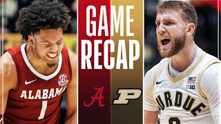 2 Alabama Takes On 13 Purdue  Full Game Recap  November 15 2024 [upl. by Jevon94]