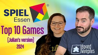 Top 10 Board Games of Essen Spiel 2024  Julians Version [upl. by Nyraa]