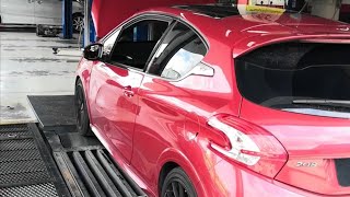 Peugeot 208 GTi Dyno Run at Vision Auto Sunway Malaysia 219PS 369NM [upl. by Nalad]