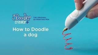 3D Pen for Beginners  How to Doodle a DOG with the 3Doodler Create EASY [upl. by Killarney]