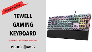 A Great Addon to Your Gaming Rig  Tewell Mechanical Gaming Keyboard Review [upl. by Asir]