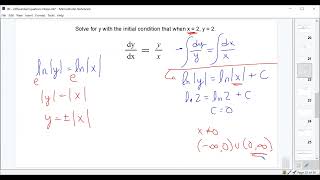 Differential Equations Lecture 4  Separable Differential Equations [upl. by Edgerton]