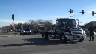 Alyssa VanMeter Tow Truck procession Dec 22 2012 [upl. by Rooker473]