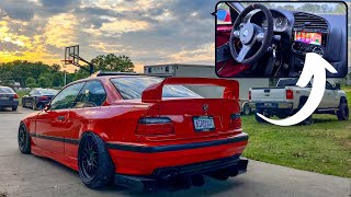 BMW E36 M3 Power Acoustik CP71 Car Stereo Install [upl. by Wadleigh]