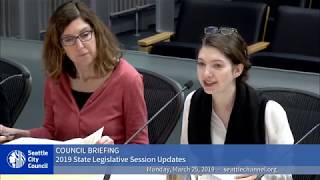 Seattle City Council Briefing 32519 [upl. by Belding]